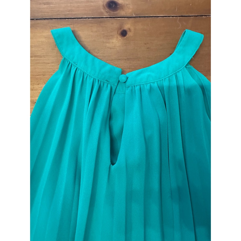 THML Emerald Green Pleated Halter Neck Swing Top THS0898-GN womens Large - Picture 6 of 6
